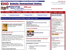 Tablet Screenshot of eclectichomeschool.org